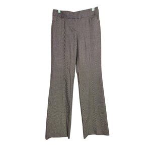 Express Design Studio Editor Wide Leg Flare Dress Pants Trousers 0 Black White